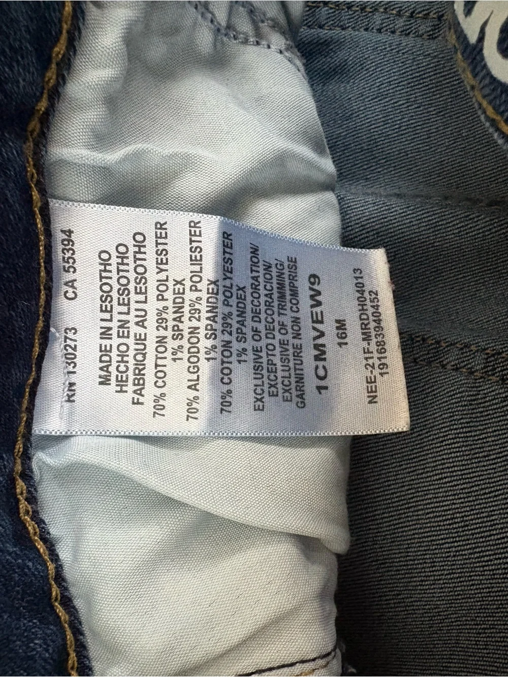 Dark Wash Straight Leg Jeans